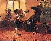 Georgios Jakobides Children's Concert. oil on canvas